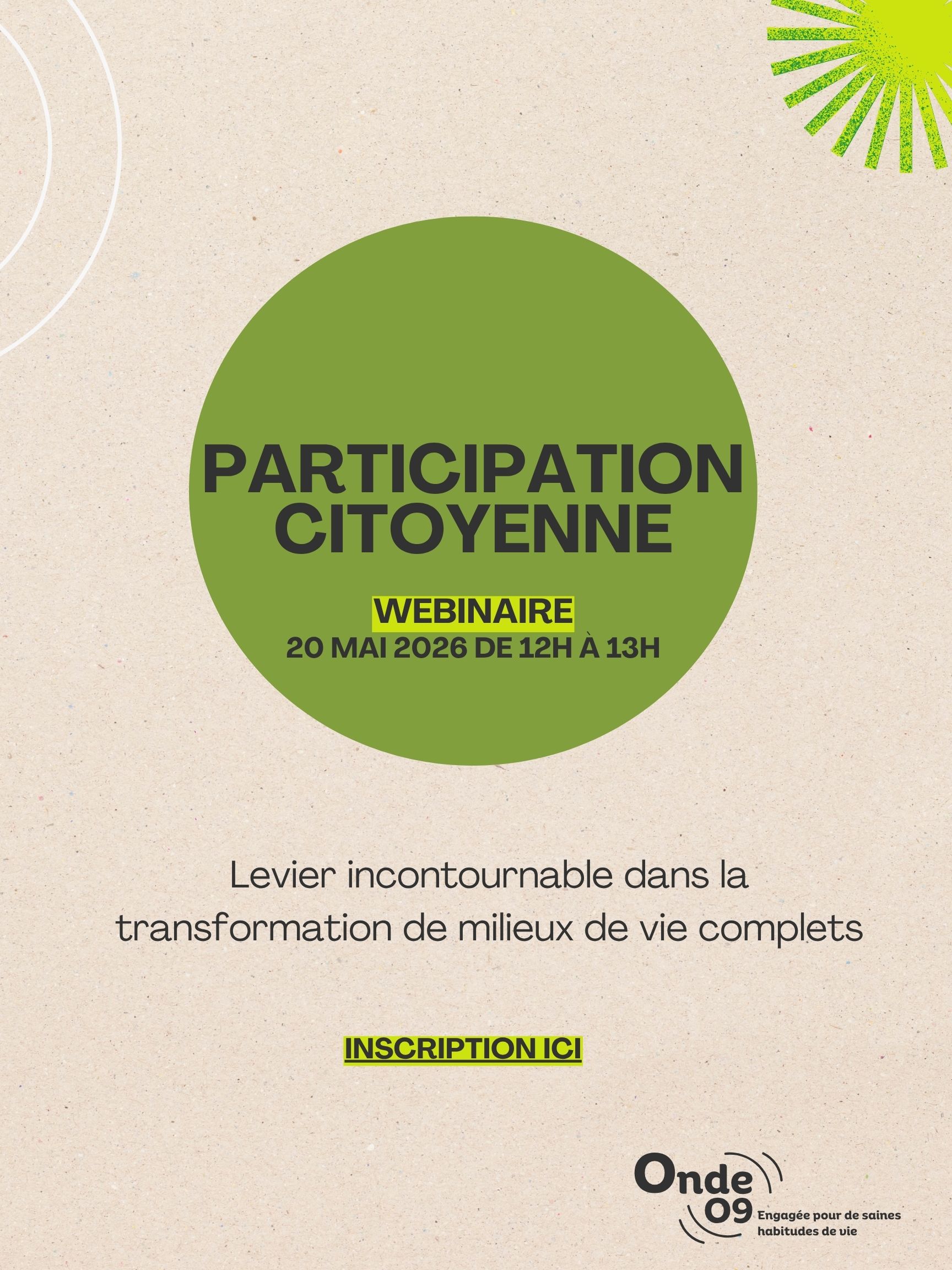 Webinaire – Participation citoyenne
