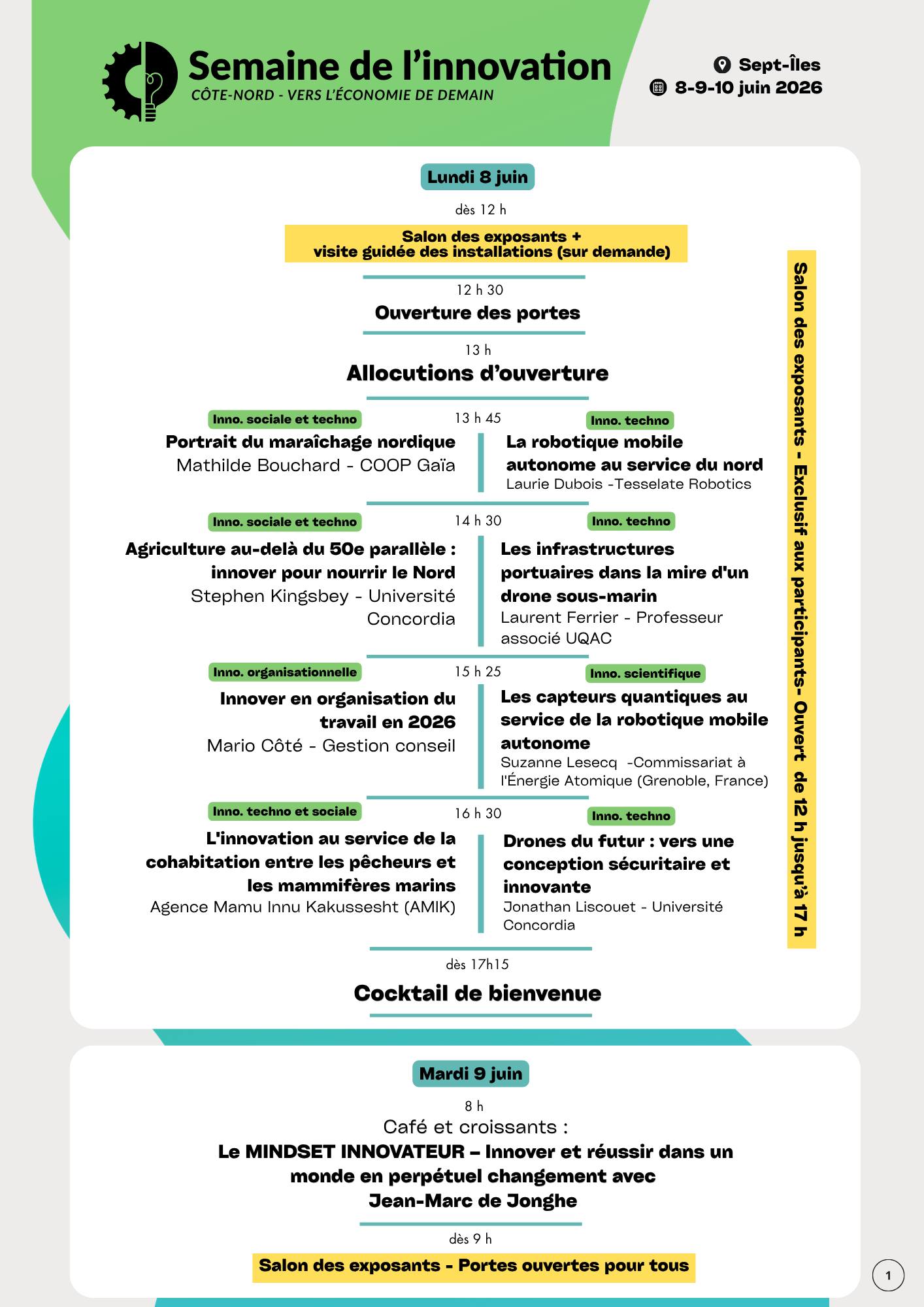 Semaine de l&rsquo;innovation